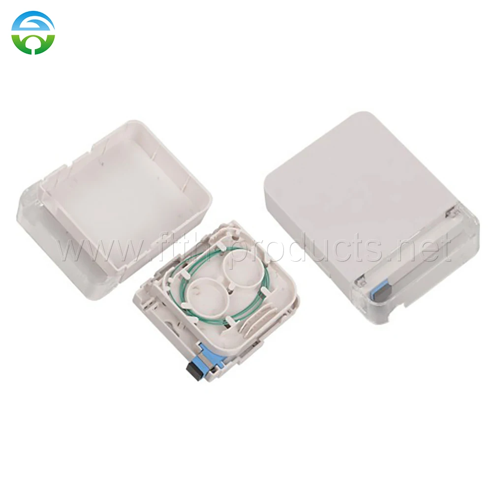 Wall Outlet, 1 Core FTTH, HY-20-T1C, 100Pcs