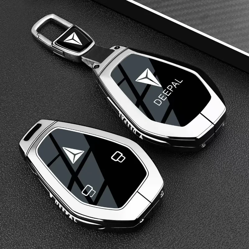 Premium Zinc Alloy Key Cover Case for Changan Deepal L07 / S07 (2026) - Protective Key Fob Shell Key Bag Chain