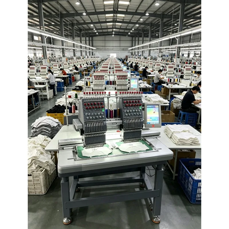High-Speed Single Head Computerized 9/12/15 Needle Embroidery Sewing Machine for Home Use for Canada Embroidery Patch Machine