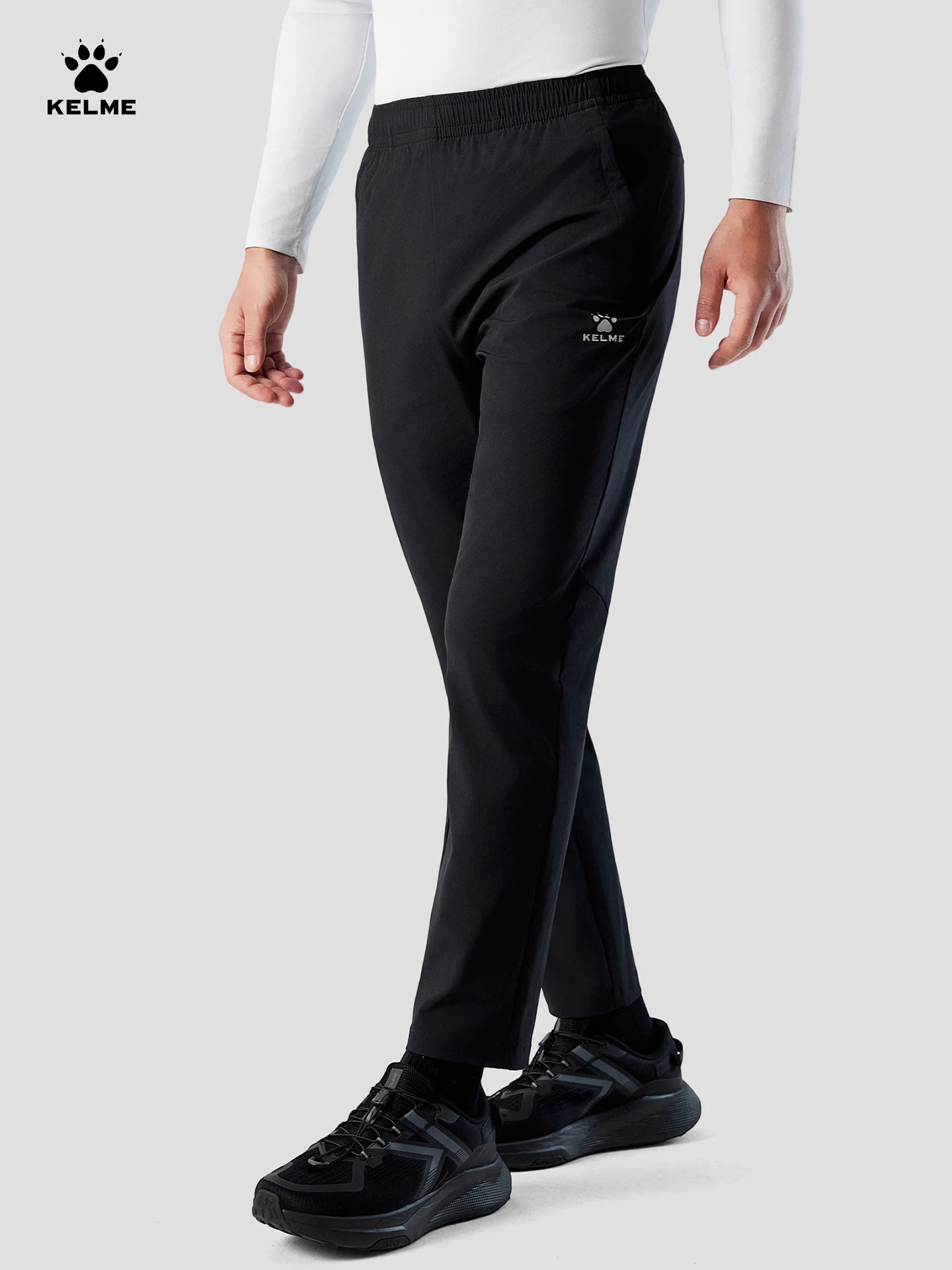 Kelme Men's Quick Drying Sports Pants Autumn Woven Pants Training Casual Pants Outdoor Hiking Running Pants