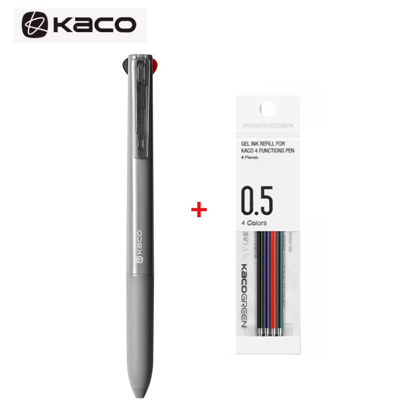 KACO Multifunction Gel Pen,3in1 Black/Red Pen/Mechanical Pencil 0.5mm Stationery canetas,For Daily Record Write,School Test Note