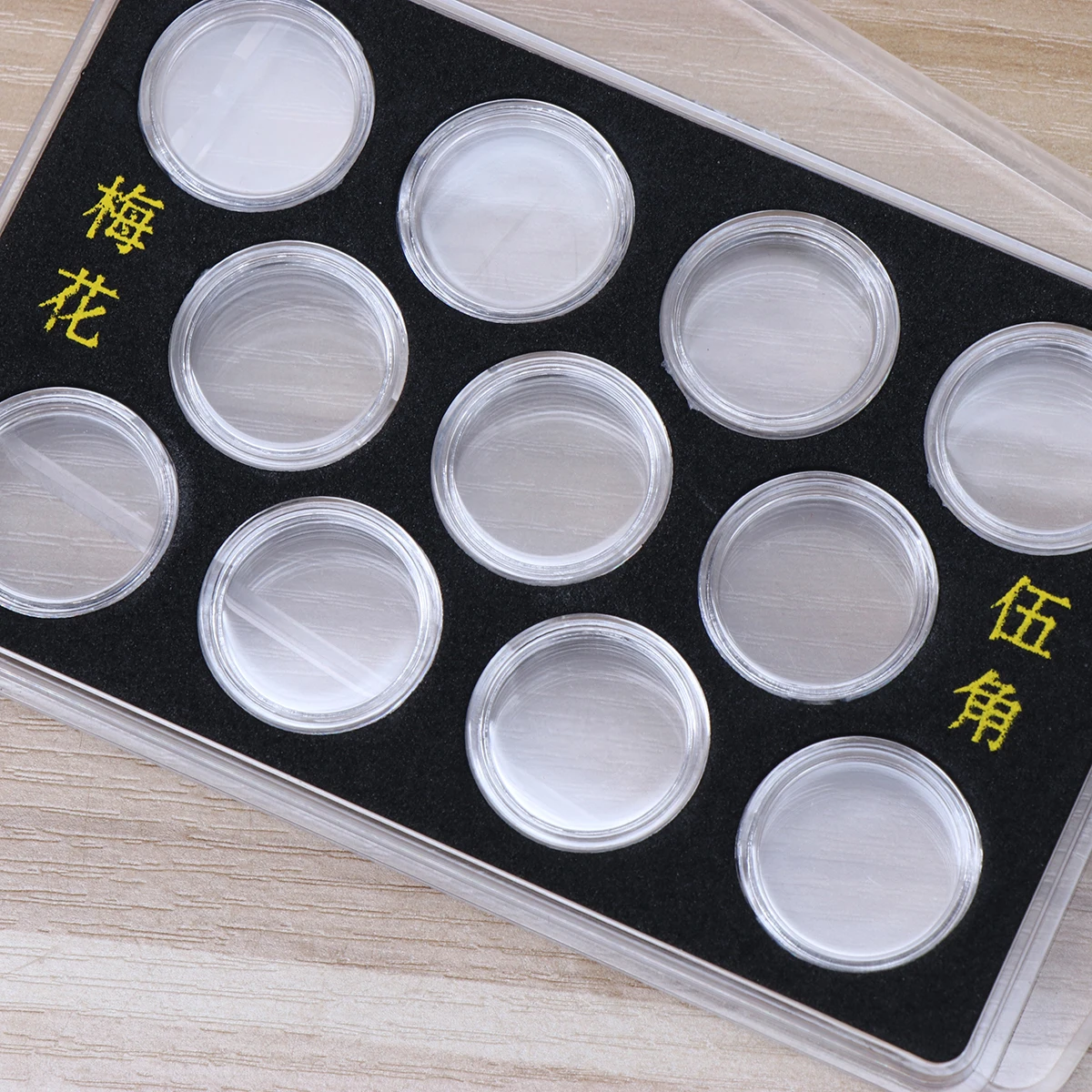 Coin Display Box Plastic Dust Proof Oxidation Resistant Organizer Storage Case For Coin Collection Supplies