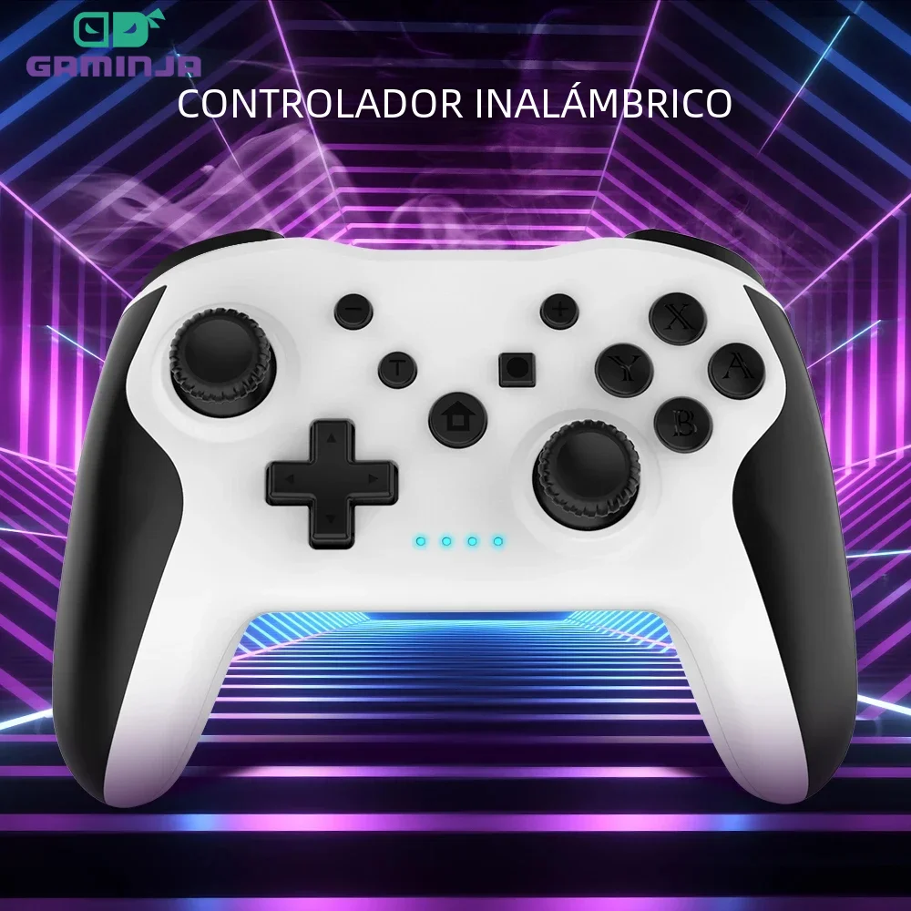 GAMINJA controlador inalámbrico BT para Nintendo Switch Pro Smartphone PC TV Box tableta PS3 Tesla Gamepad PC Joystick 2,4G controlador