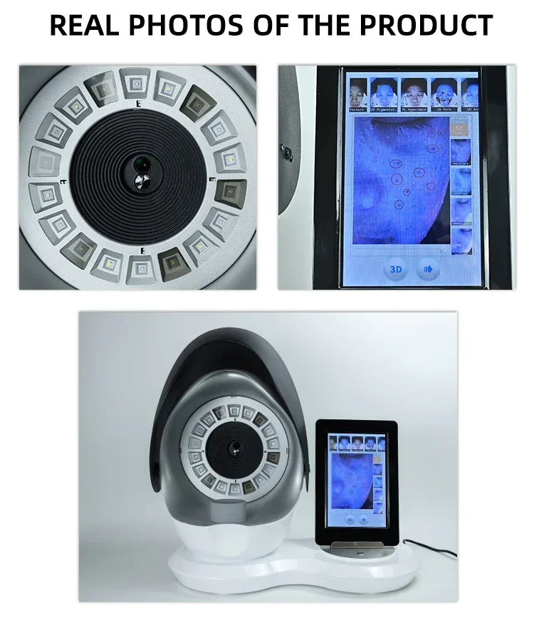 2025 mais novo analisador de pele ai instrumento de imagem inteligente detector espelho mágico 3d digital máquina análise facial produto