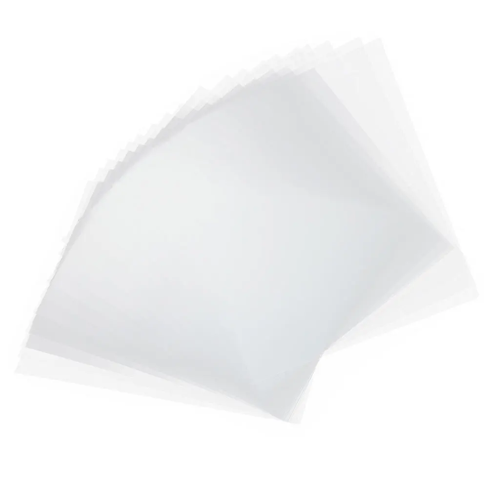 

15pcs Transparent Film A4 Clear Transfer Paper Dtf Vinyl Compatible Printers Black Density Image