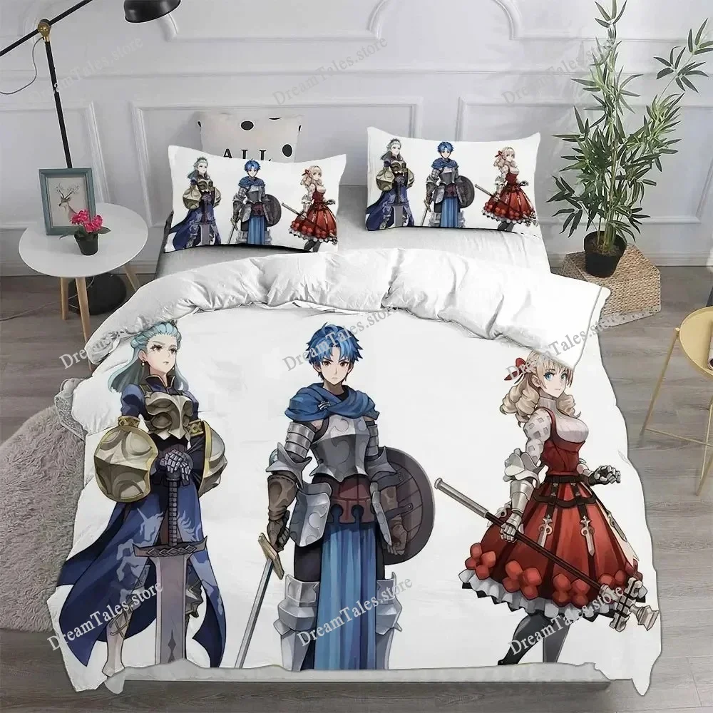 

Unicorn Overlord Bedding Set Single Twin Full Queen King Size Bed Set Adult Kid Bedroom Duvet Cover Sets 3D Print Game