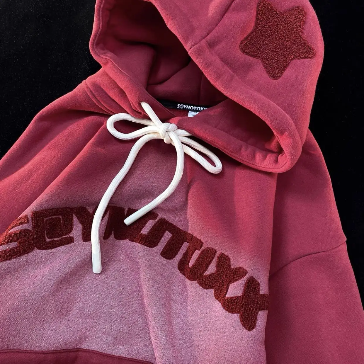 Gradient Color Hoodies Women Star Embroidery Harajuku Sweatshirts Korean Fashion Pullover Y2k Jacket Sudaderas Moletom