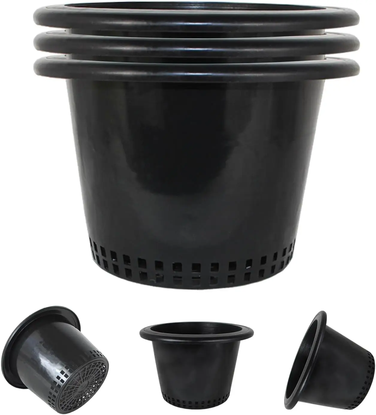 

Крышка для гидропонных горшков объемом 3 и 5 галлонов, сетчатые чашки с малым/средним/большим отверстием для гидропоники в помещении и на улице