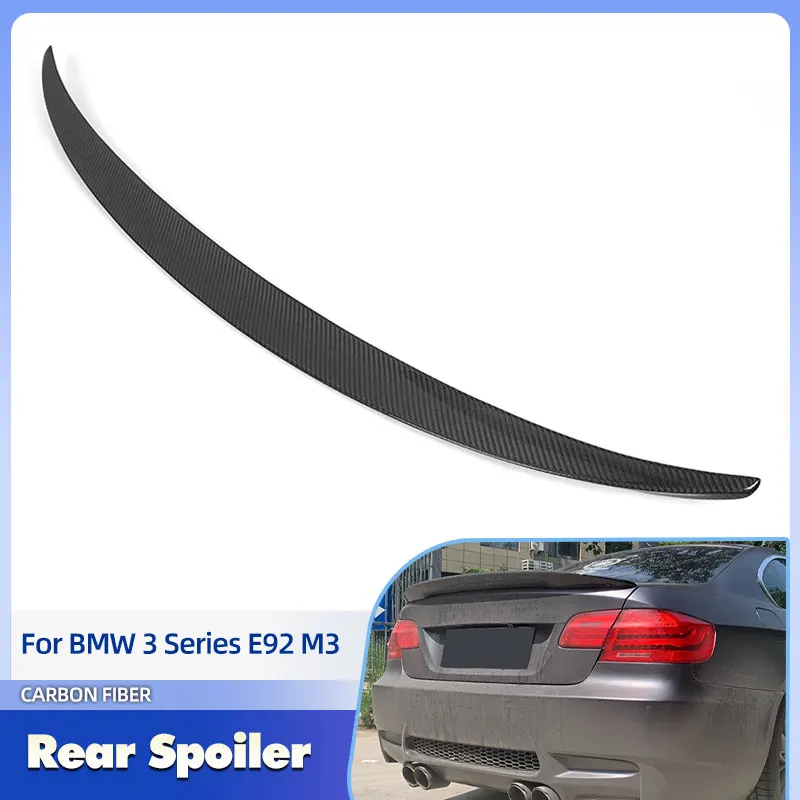 

Car Rear Trunk Spoiler Wings Full Carbon Fiber for BMW 3 Series E92 Coupe M3 2007-2013 Racing Rear Spoiler Boot Wing Lip