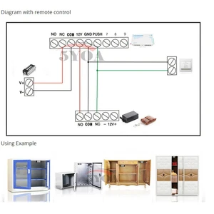 Khóa cửa điện tử từ tính 5yoa, dụng cụ mở cổng điện, lực giữ lực, điện từ cho hệ thống điều khiển truy cập 10 Khóa máy phát bán chính - 8