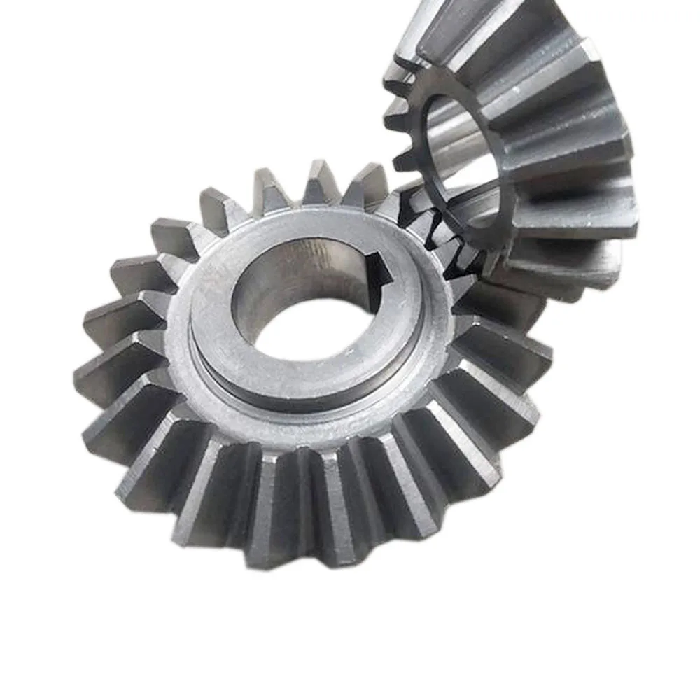 Custom Steel Bevel Gear with Bore and Keyway for Industrial Machinery