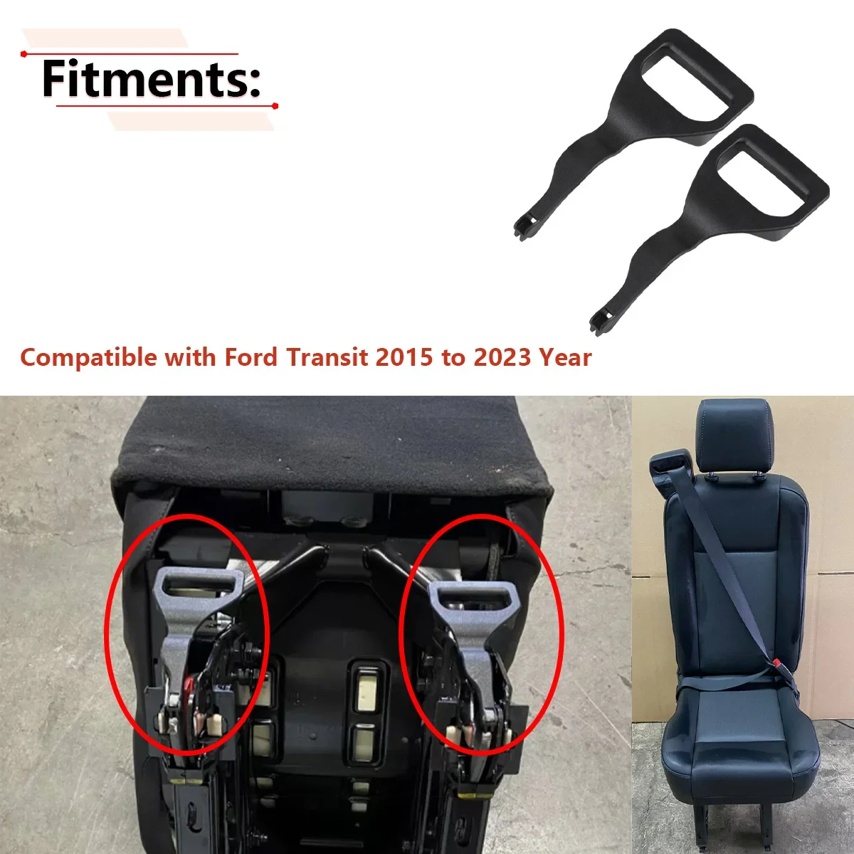 

Seat Frame Anchor Release Pull Strap Handle For Ford Transit 150 250 350 350 HD 2015-2023 BK3Z-9962418-AC BK3Z9962418AC