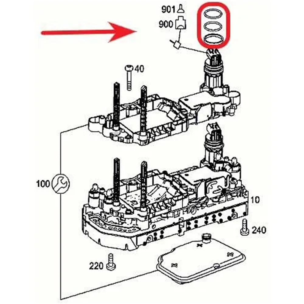 722.8 CVT Transmission valve body with solenoids kit For Mercedes Benz A & B class 169A 245B 04-11  A1693700706 R169377150