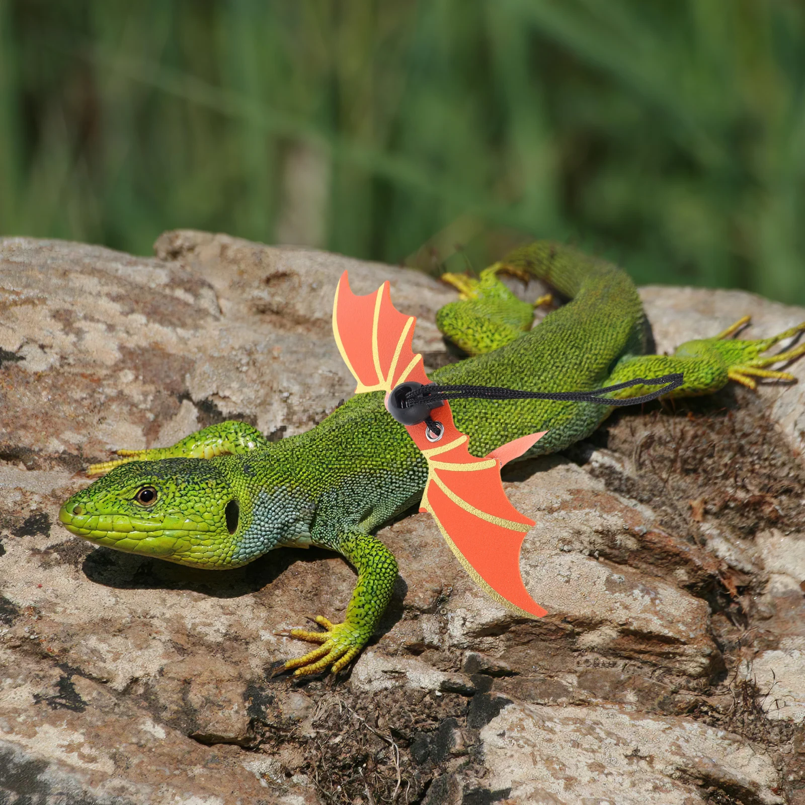 

1Set Reptile Pet Leash and Harness Adjustable Lizard Leash for Bearded Dragon Gecko Secure Outdoor Exploration Tool
