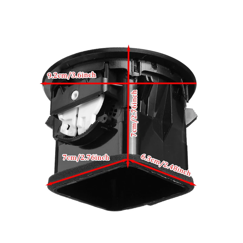 Schwarz/Chrom A/C Air Vent Abdeckung Auslassgitter Passend für Opel ADAM CORSA D MK3 Vauxhall 13417363 2201099 – Detail 9