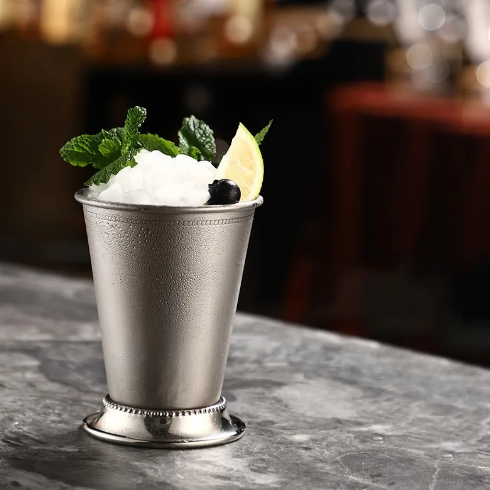 

Durable Stainless Steel Cocktail Mug 350ml Multipurpose Mixed Drinks Mug Exquisite Convenient Mint Julep Mug Party