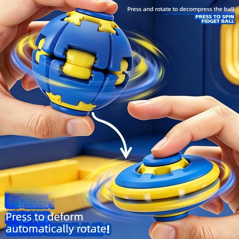 3D Gear Ball Fidget Toy Spiral Stress Relief Sensory Toy for Kids & Adults Anxiety Relief Christmas Birthday Party Gift