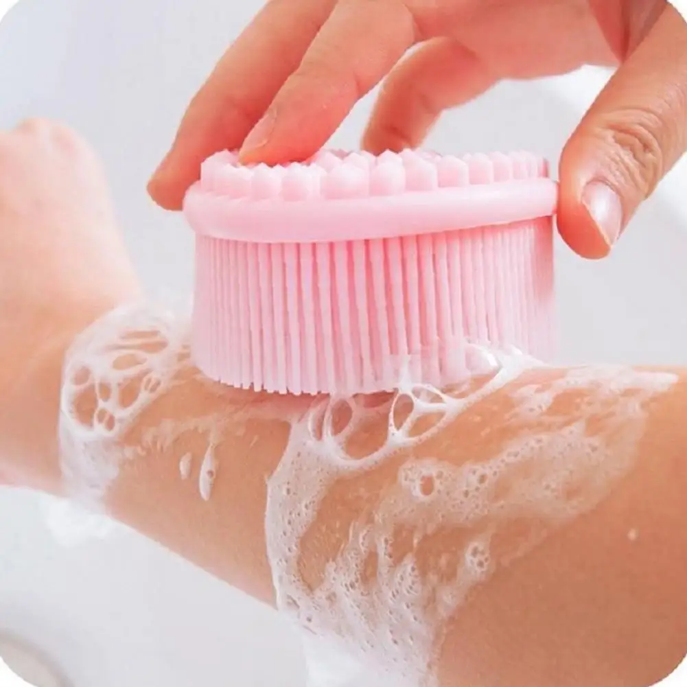 

1pcs Body Scrubber Bath Shower Sponge Dry Bath Brush for Body Massager Bast Exfoliating Silicone Bathing Scrubber Body Brush