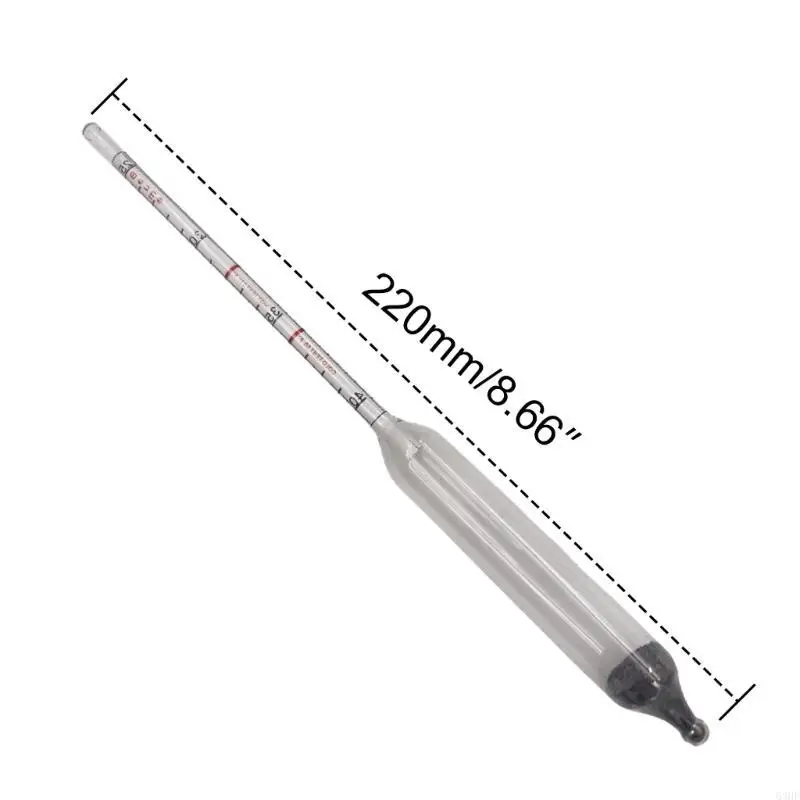 63HF Maple Syrup Hydrometer Measure Sugar and Moistures Content (Density) of Boiled Sap Baumes and BrixScale