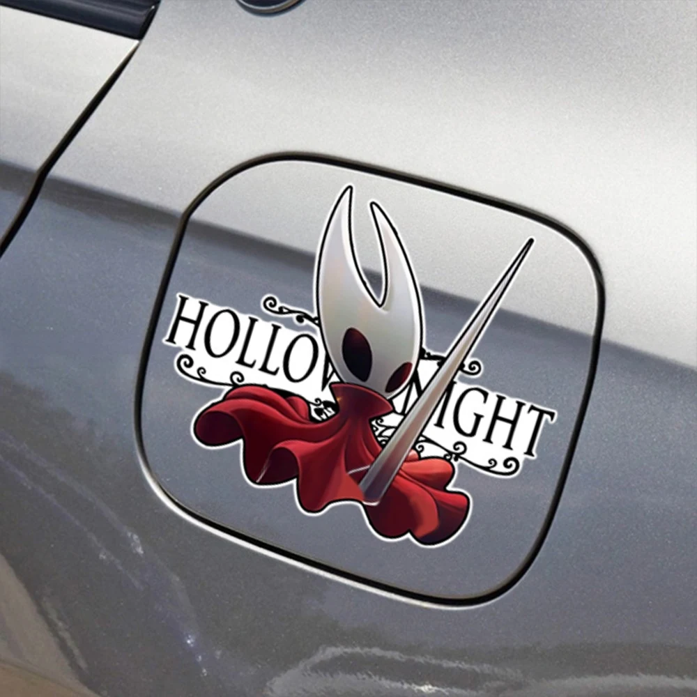 JDM Game Hollow Knight Car Sticker Decor Motorcycle Auto Body Windshield Fuel Tank Bumper Vinyl PVC Waterproof Decal Accessories