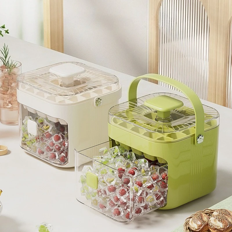 

48 Cube Ice Cube Mold Double Layer Ice Bucket Summer Homemade DIY Refrigerator Freeze Ice Maker Creative Barware Tool