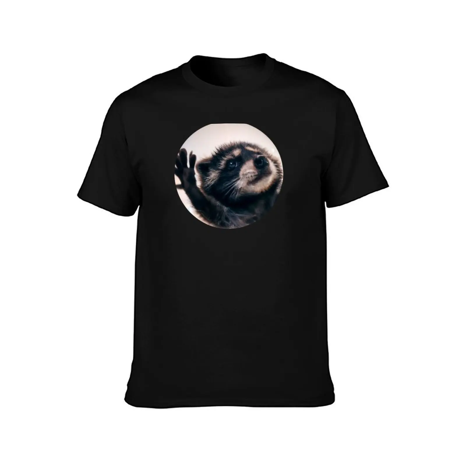 Pedro Racoon Dance Popular Internet Meme Mapache Dance T-Shirt Casual Minimalist Short Sleeve Top T-Shirt