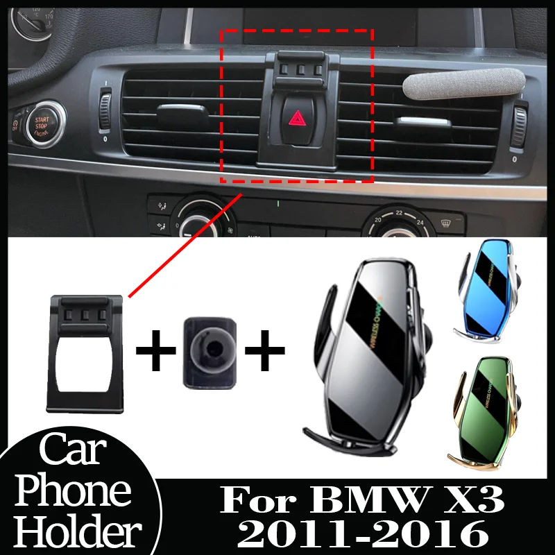 

Для BMW X3 F25 2011 2012-2016 Автомобильные крепления для телефона Беспроводная быстрая зарядка Автомобильный кронштейн Автомобильный держатель для телефона Фиксированный кронштейн Основание Специальное