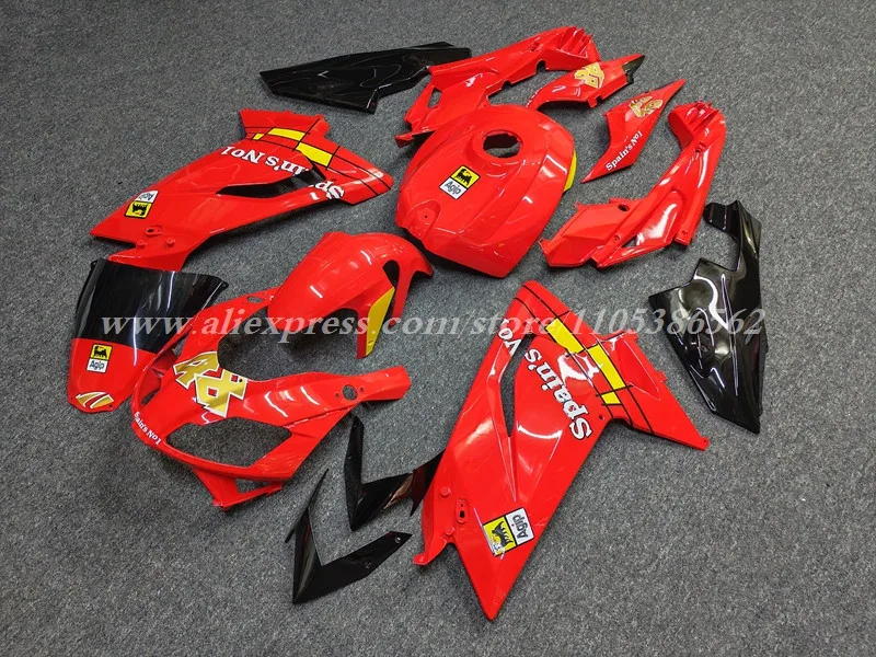 New ABS Motorcycle Fairings Kit Fit For Aprilia RS125 2006 2007 2008 2009 2010 2011 Bodywork Set Custom Number 48