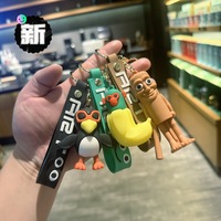 New Italian Brainrot Animals Keychains for Accessories Funny Sigma Skibidi Rizz Cat Silly Meme Keyrings Fans Friends Gifts