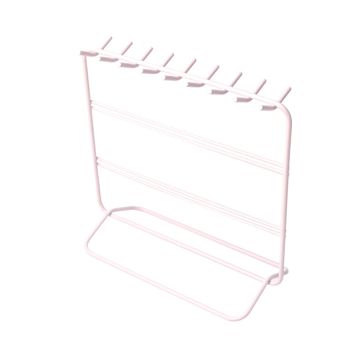 الحديد قلادة هوك مجوهرات عرض الرف الإبداعية أنيق معلقة برج المنظم القرط حامل حامل ديكور المنزل