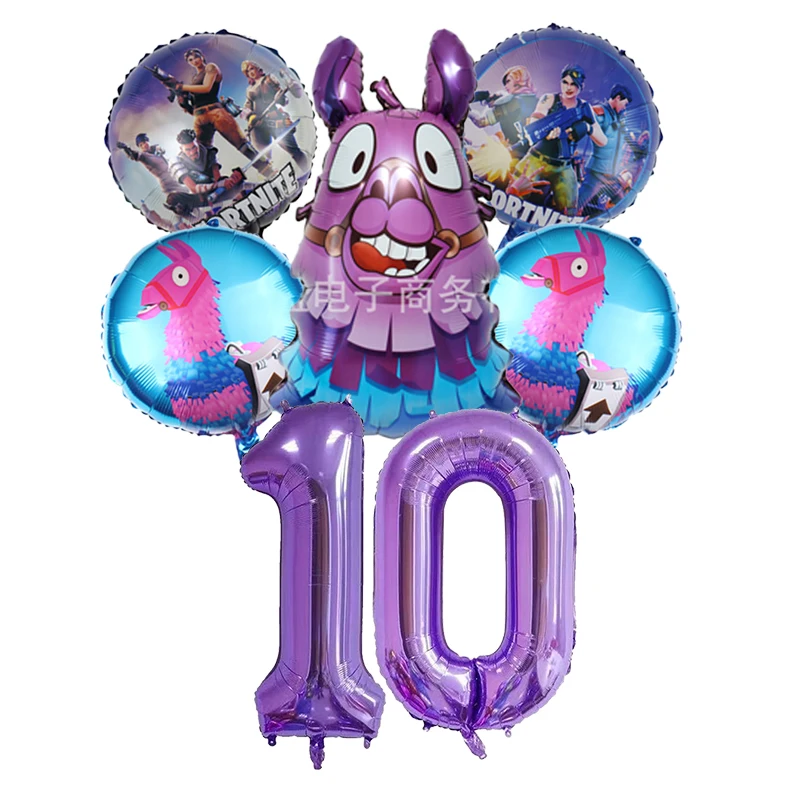 Game Fortnite Ballon Nummers Verjaardagsfeestje Decoratie Ballon Set Baby Douche Feestdecoratie Jongens Slaapkamer Decor Cadeau