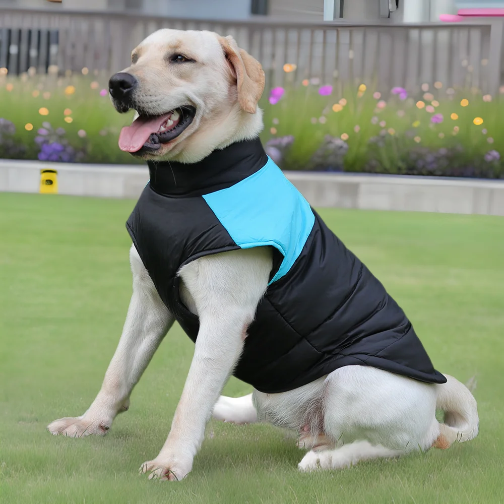 

New pet dog clothes autumn and winter pet clothing thickened dog cotton vest large dog