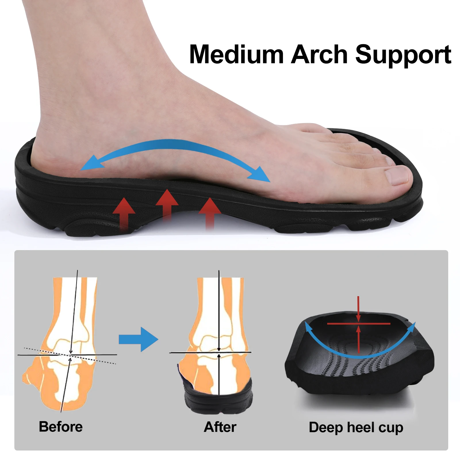 Smile Pop Fashion Men Clogs Slippers Brand Summer Clogs Slippers Outdoor Antiskid Beach Slippers Soft Home Breathable Slippers