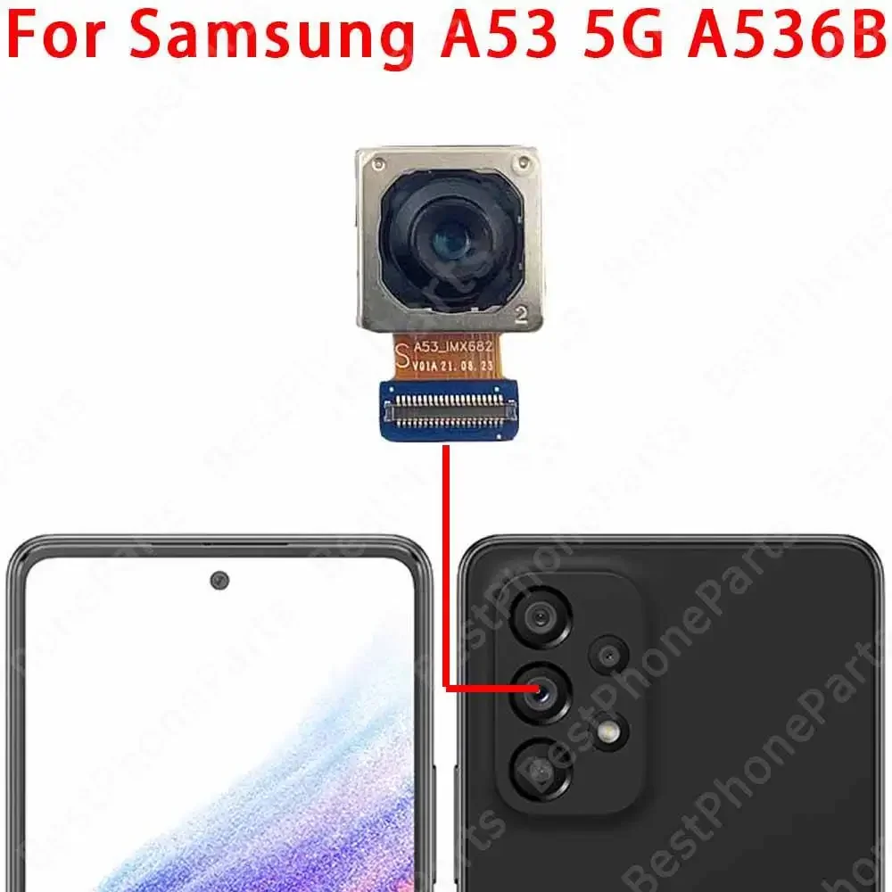 For Samsung Galaxy A33 A73 A53 5G A336 A536 A736 Rear Back Backside Camera Module Mobile Phone Replacement Spare Parts