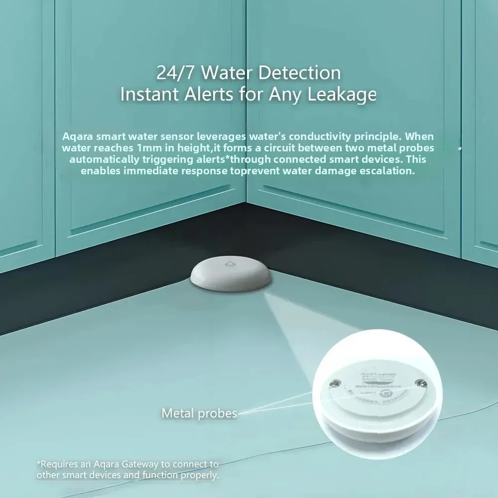 Aqara Water Leak Sensor SJCGQ11LM Zigbee Flood Detector Alarm Security Water Immersing Detector for Mijia Apple Homekit APP