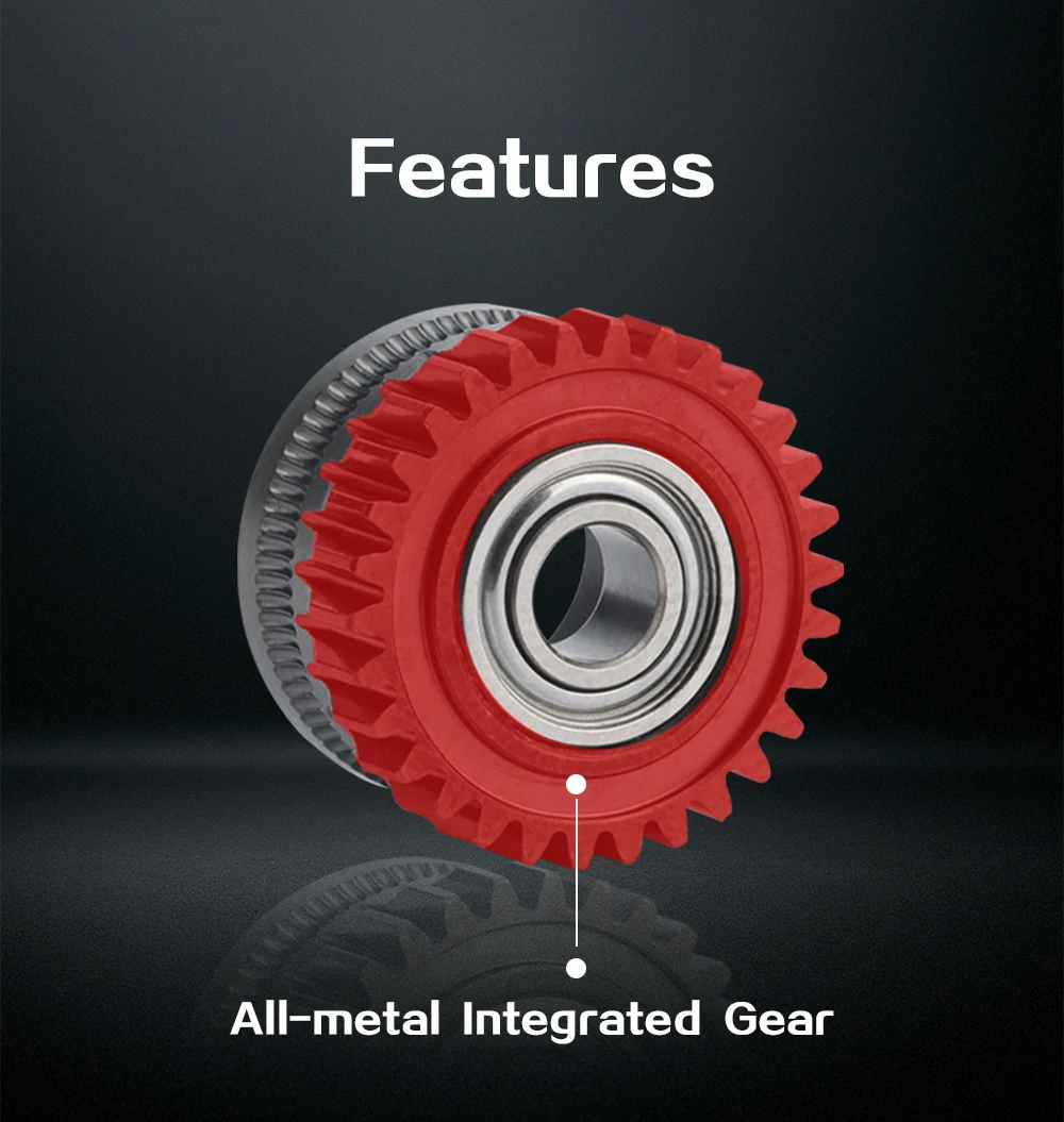 Trianglelab ® DLC K1 Gear K1C Extruder K1max DLC Gear Vollmetall-Integriertes Getriebe mit DLC-Beschichtung für K1 K1 Max K1C Extruder 3D-Drucker – Detail 5
