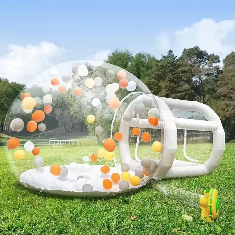 Inflatable Air Dome Tent Party Hire Inflatable Transparent Bubble Tent With Balloons For Outdoor Show