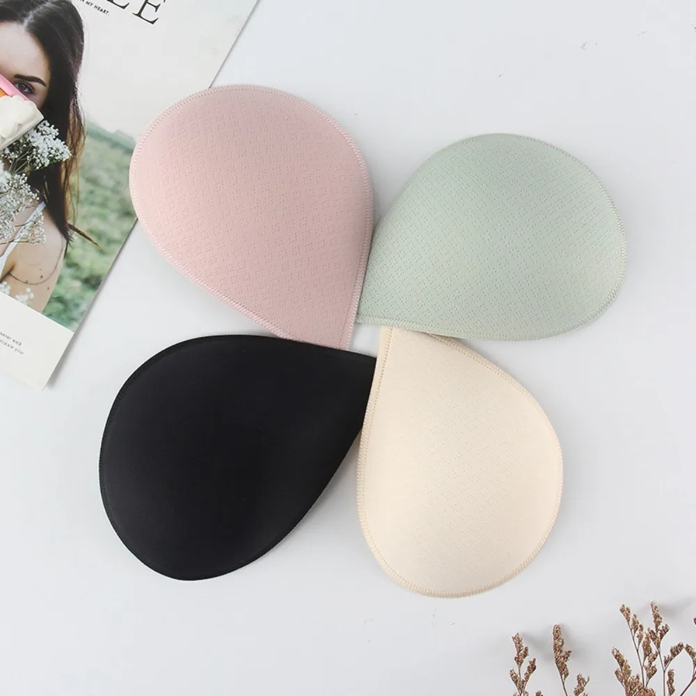 

Breathable Push Up Lingerie Reusable Bikini Padding Inserts Women Clothes Accessories Breast Bra Inserts Chest Cups Pad