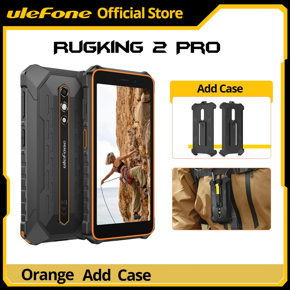 【Wereldpremière】Ulefone RugKing 2 Pro AI robuuste telefoon Android 15 4G 128GB ROM waterdichte smartphone NFC 5,45" 4G Global 4550mAh