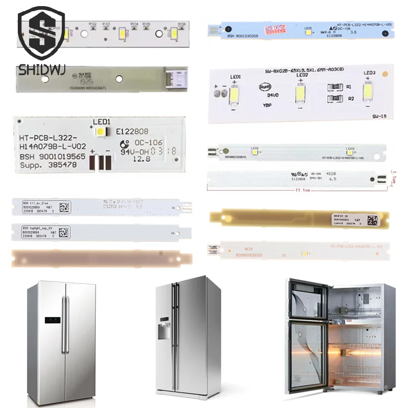 SW-BX02B 12V Refrigeration Light LED Light Board Lights Strip For Refrigerator LED Light Strips Bar Replacement Repair Parts