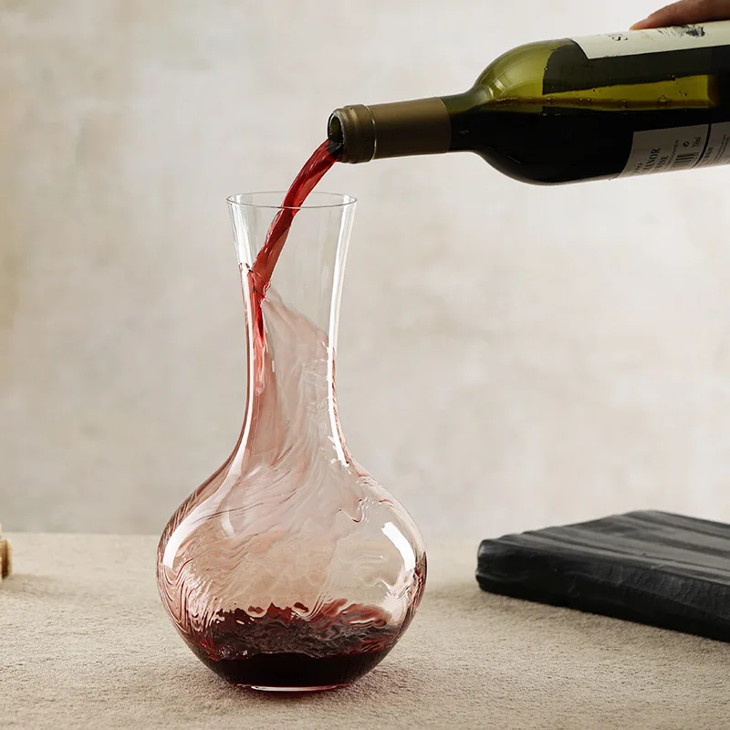 1PC Red Wine Decanter Light Luxury Household Crystal Glass Wine Dispenser Set Bar Tools Decoration Household Goods