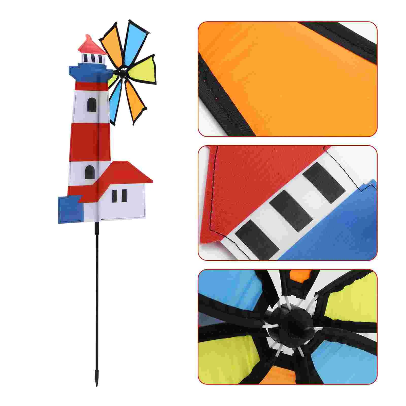 3 PCS Windsock Cloth Children's Windmill Baby Toys Indoor Ornament Outdoor Pinwheel Decors