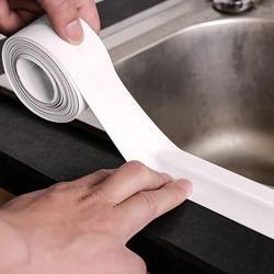 Waterproof Sealing Tape Bathroom Kitchen Sealing Strip Shower Sink Bath Sealer PVC Self Adhesive Sealant Tape Wall Sticker 3.2M