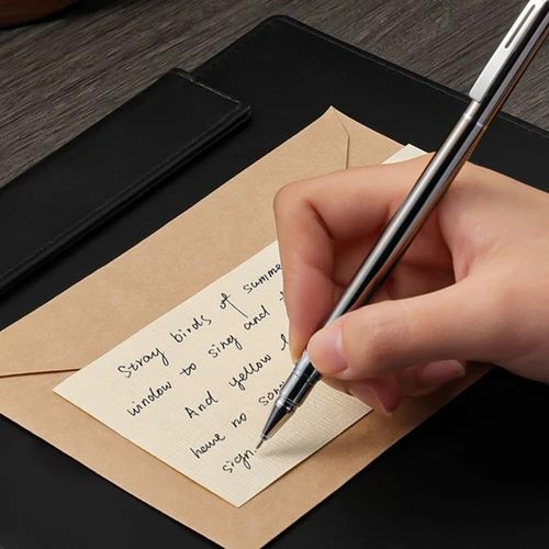 Imagen 2 del producto Bolígrafo de Gel Pentel japonés, bolígrafo con varilla de Metal K600 de 0,7mm para escribir firmas, recambio FR7, accesorios de oficina, papelería de alta calidad