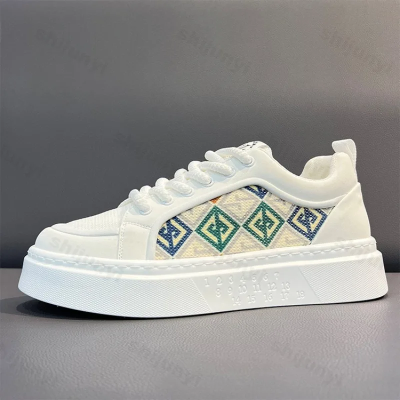 

Мужские кроссовки, новинка 2024, осенняя легкая дышащая удобная уличная повседневная обувь, нескользящие кроссовки на шнуровке, Zapatillas