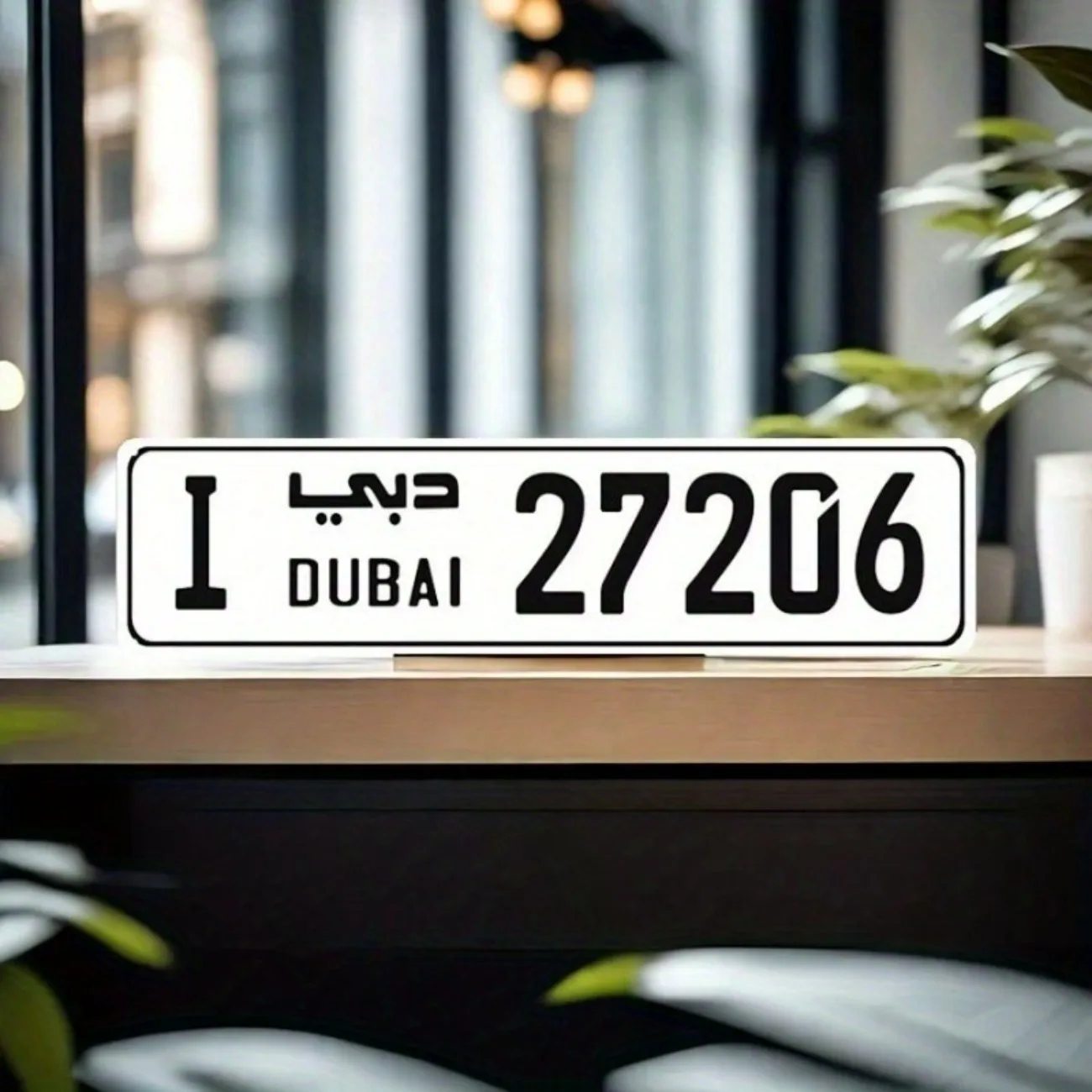 Custom Vintage KSA Motoring Plaque - Distressed Metal License Plate with Riyadh GPS Coordinates Bedouin-Style Car Decor.