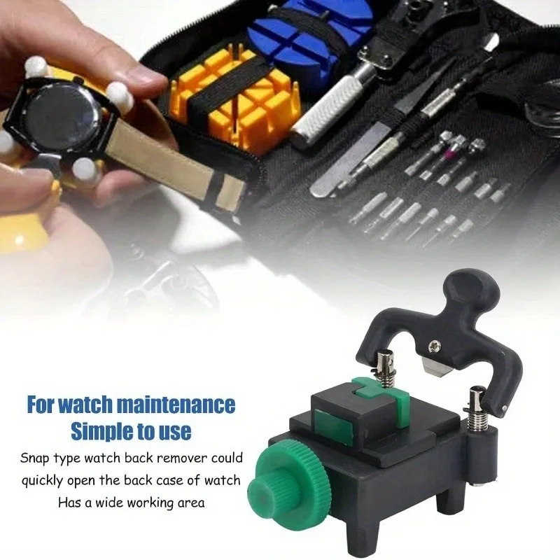 1PC Adjustable Watch Back Case Opener, Quick Snap‑on Back Cover Remover Watch Repair Maintenance Tool for Watchmakers