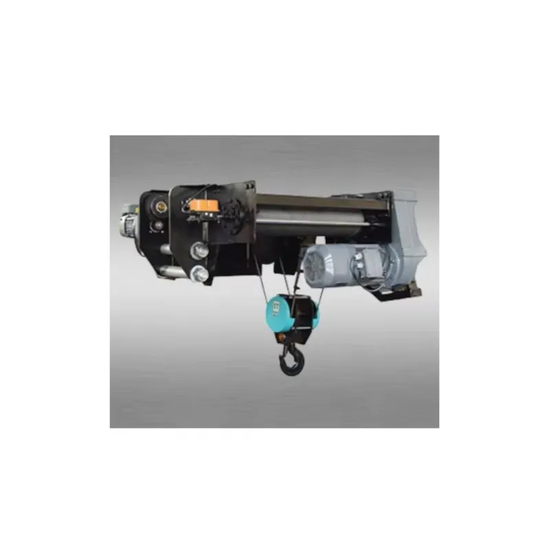electric wire rope hoist with lifting capacity from 250Kg to 12.5 tons, designed for efficient and safe material handling