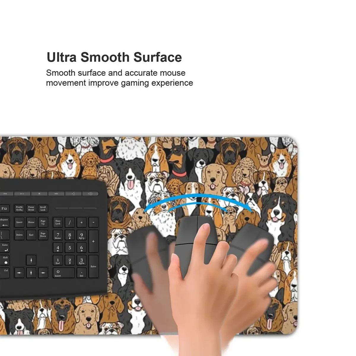 Lots Of Dogs Large Mouse Pad Computer Keyboard Mouse Mat Gaming PC Laptop Desk Mat Office Accessories Table Mats