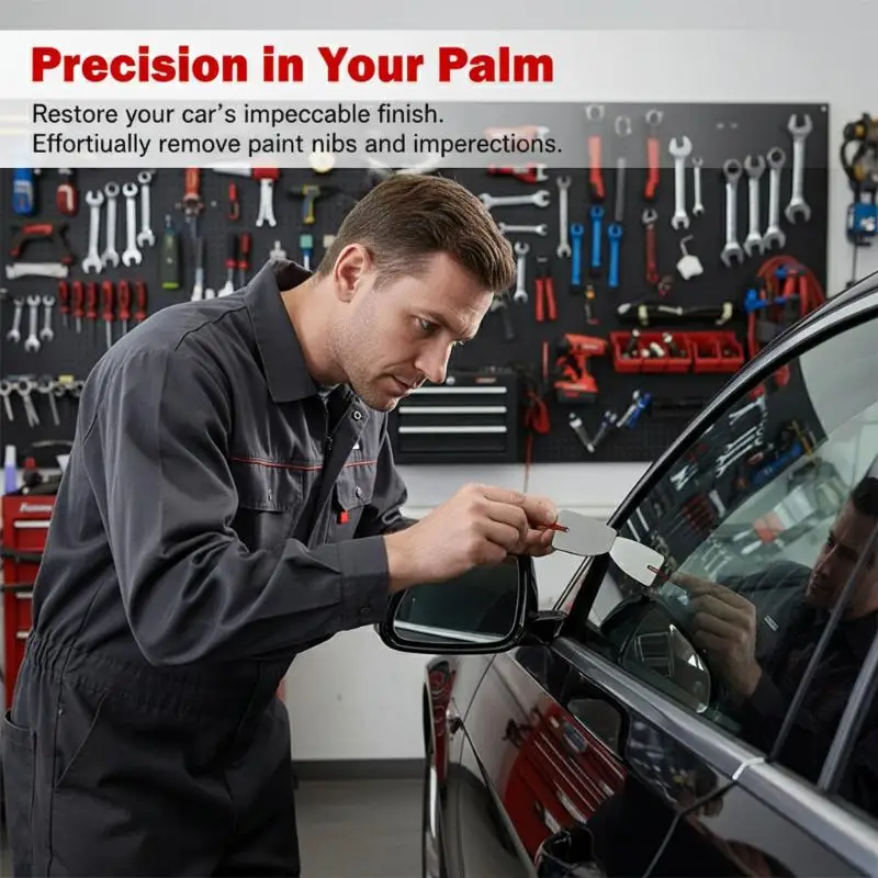 Car Paint Polishing Scratch Repair 2in1 Scraper Kit For Varnish Sagging And Stain Removal Enhance Vehicle Surface Quickly And E